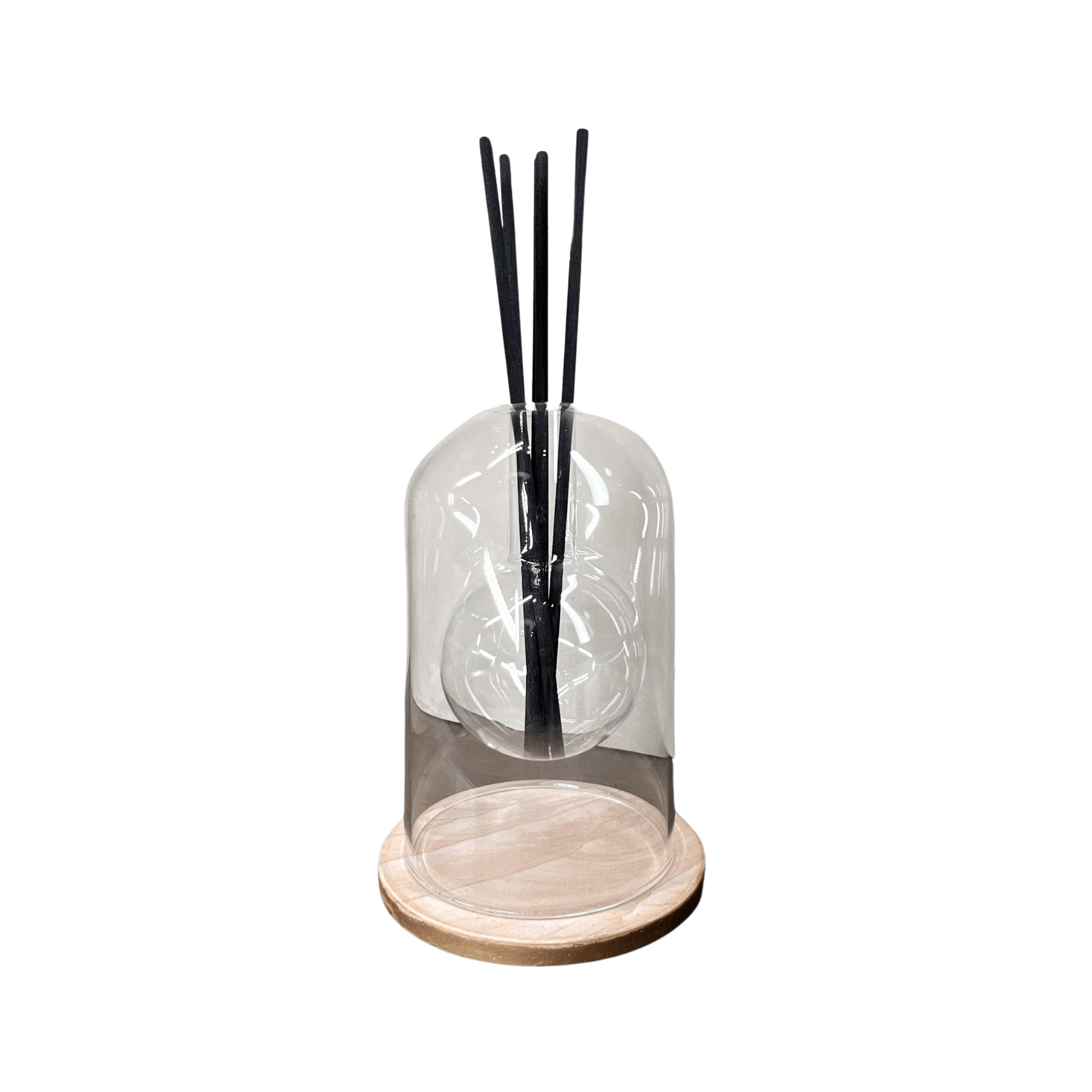 Double Glass Orb Diffuser Vase