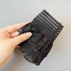Double Layer Lace Ruffle Cuff Sleeves (MAC421) La Vie Bien Double Layer Lace Ruffle Cuff Sleeves (MAC421)
