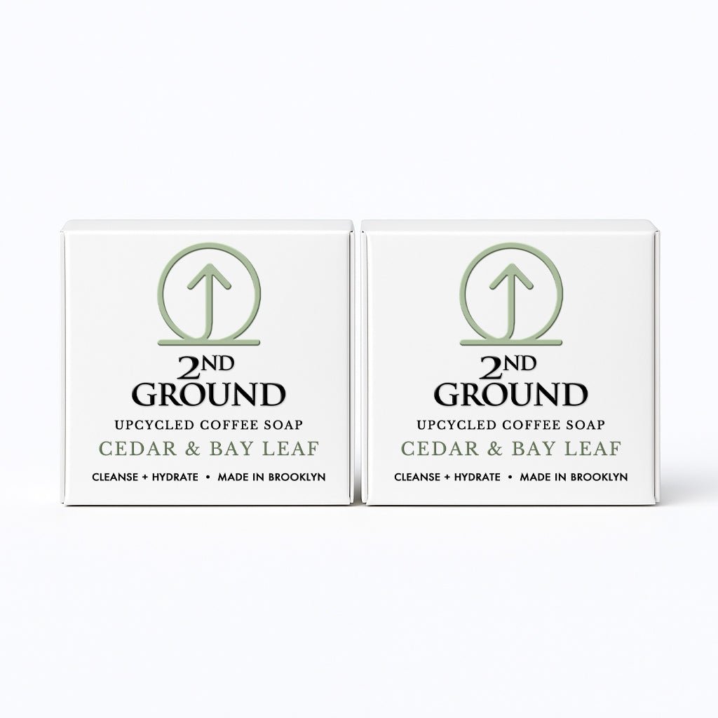 Double Shot - 2 Pack of Upcycled Coffee Soaps Exfoliating Bar Soap La Vie Bien Double Shot - 2 Pack of Upcycled Coffee Soaps