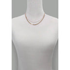 Double Snake and Largo Chain Necklace | Two Layer Gold Tone Jewelry by The Bullish Store