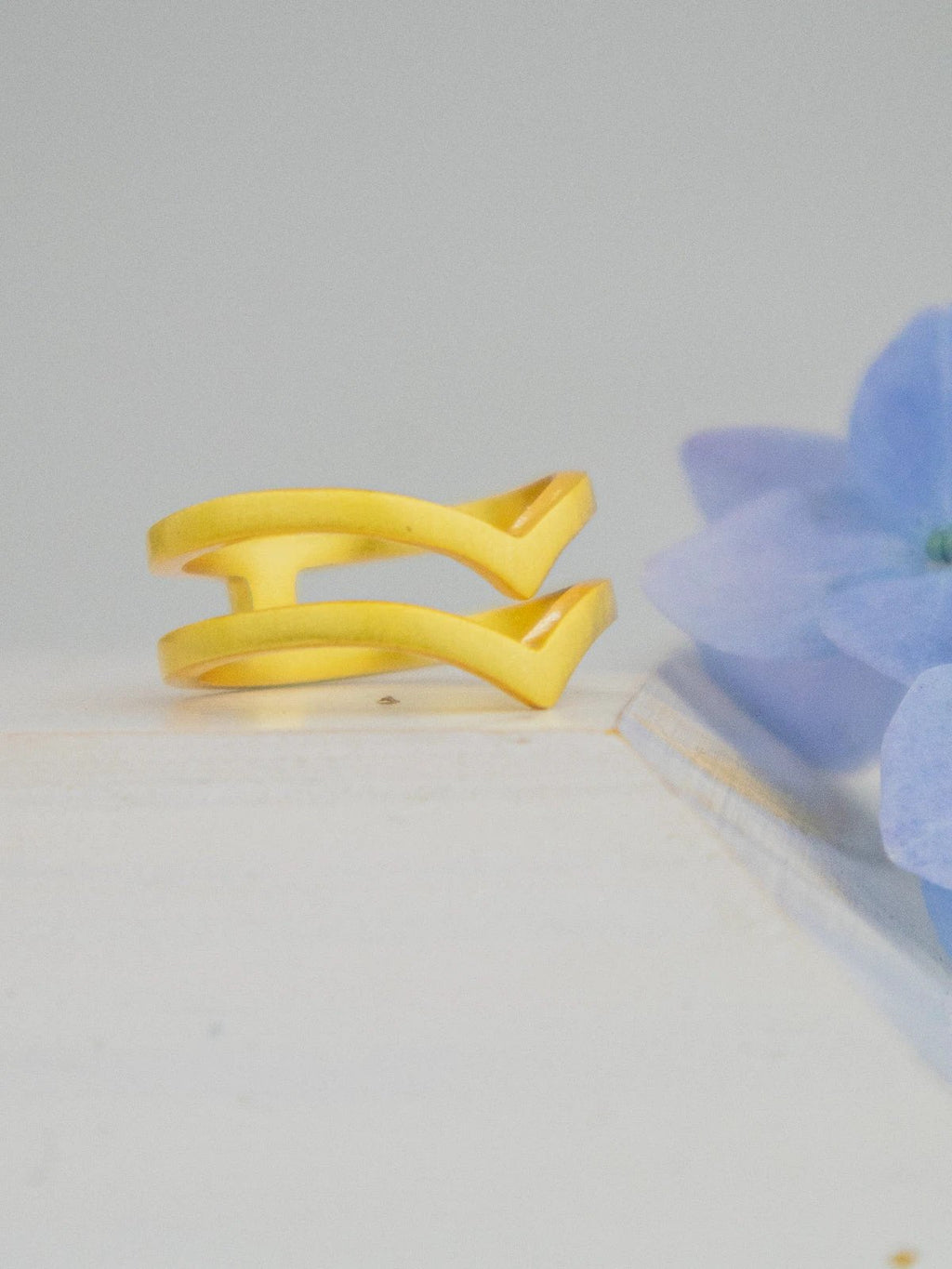 Double Wave Ring by Ash & Rose