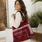 Dove Embroidered Tote Shoulder Bag - Thailand Shoulder Bag La Vie Bien Dove Embroidered Tote Shoulder Bag - Thailand