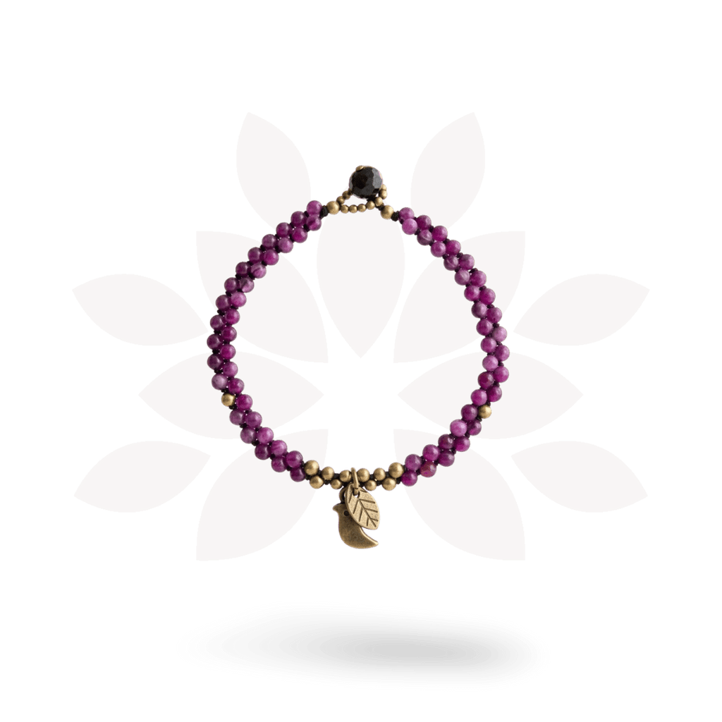 Dove & Leaf Beaded Bracelet - Thailand Bracelets La Vie Bien Dove & Leaf Beaded Bracelet - Thailand