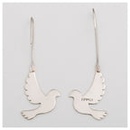Dove Silhouette Sterling Earrings Earrings - Fine La Vie Bien Dove Silhouette Sterling Earrings