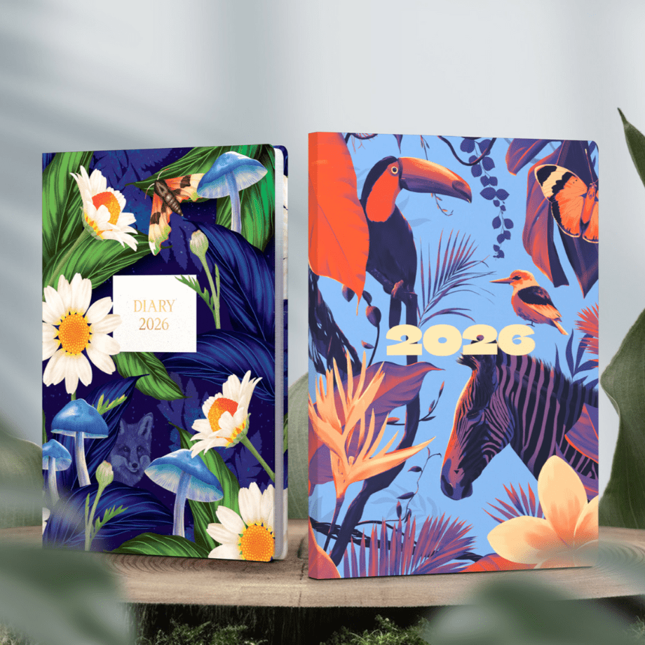 Down the Garden Path - A5 Week - to - View Mid/Academic Year Diary Planner 2025 - 2026