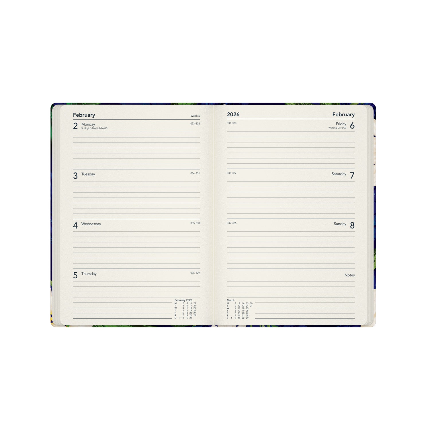 Down the Garden Path - A5 Week - to - View Mid/Academic Year Diary Planner 2025 - 2026