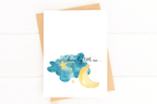 Dream Big Little One New Baby Card Baby Birthday Card by Five Dot Post