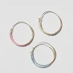 Dreamscape Beaded Round Hoops