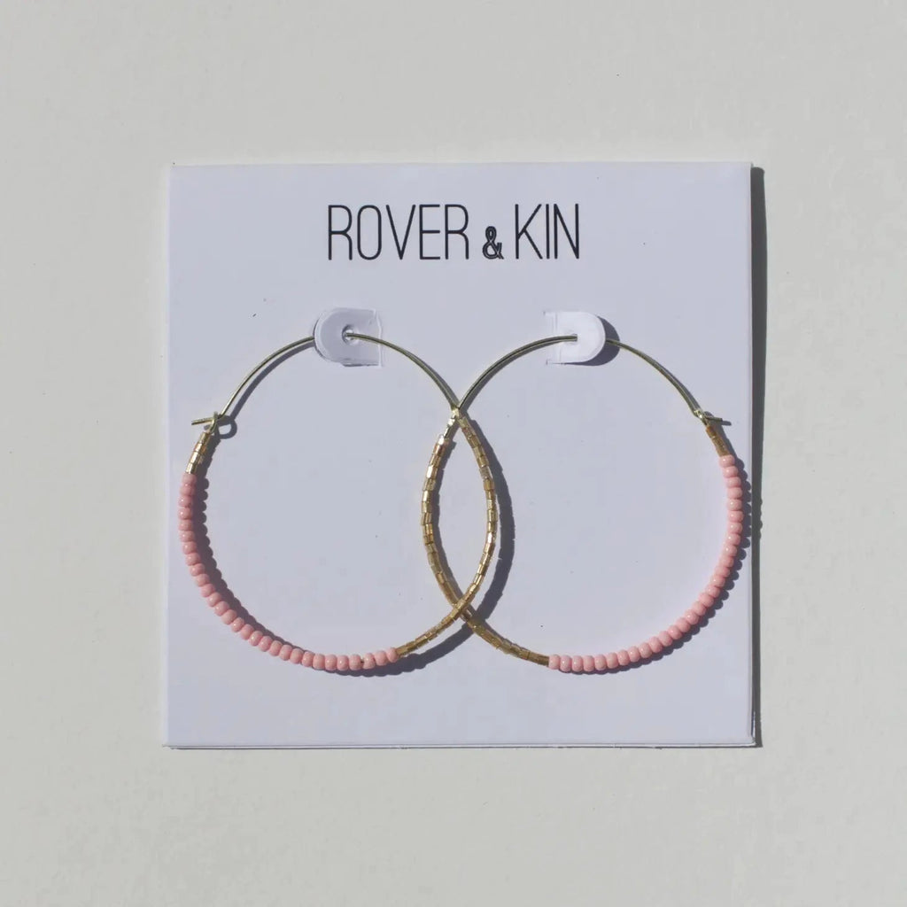 Dreamscape Beaded Round Hoops