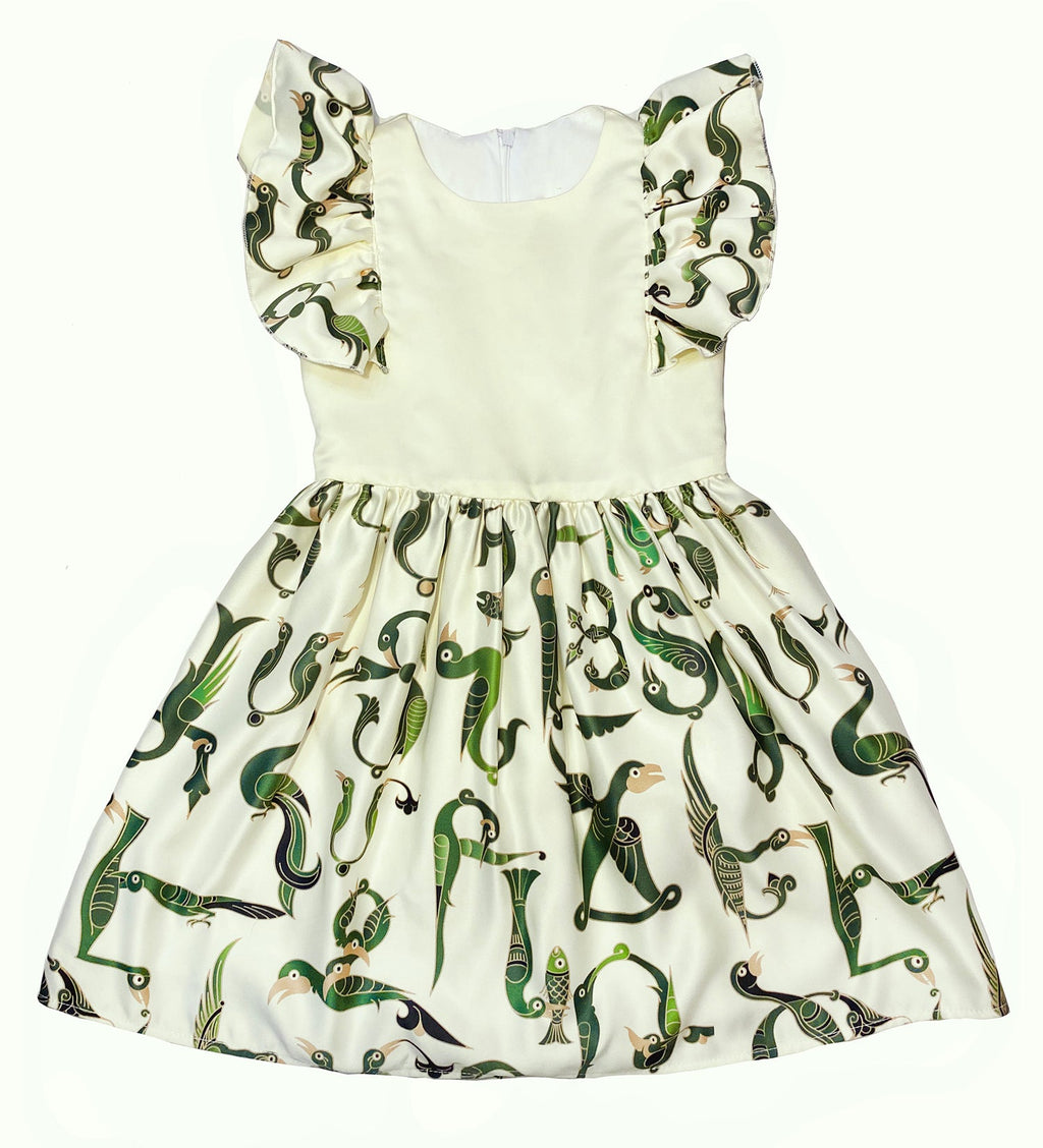 Green Trchnagir kids Dress