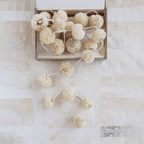 Dried Natural Spinny Flower Garland by White Cliff Studio