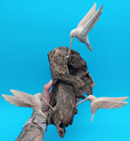 Driftwood Wall Art with Hand - Carved Hummingbirds Wall Decor La Vie Bien Driftwood Wall Art with Hand - Carved Hummingbirds