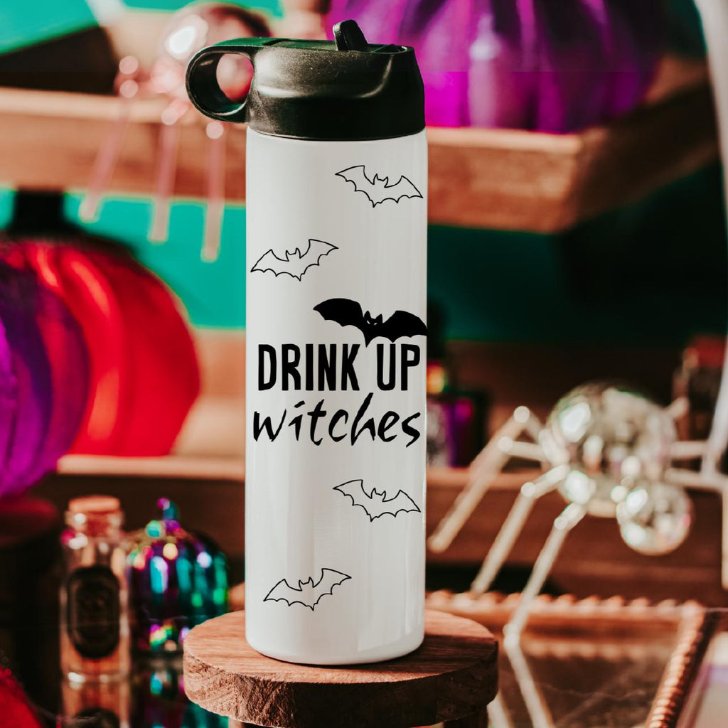 Drink up Witches Bat Halloween Water Bottle Drink Tumbler Drinkware La Vie Bien Drink up Witches Bat Halloween Water Bottle Drink Tumbler