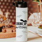 Drink up Witches Bat Halloween Water Bottle Drink Tumbler Drinkware La Vie Bien Drink up Witches Bat Halloween Water Bottle Drink Tumbler
