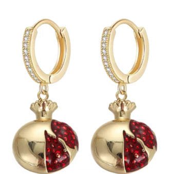 Drop Pomegranate Earrings 2 Earrings La Vie Bien Drop Pomegranate Earrings 2
