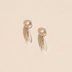Droplet Chunky Huggie Hoop Charms by Oh Clementine