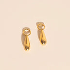 Droplet Chunky Huggie Hoop Charms by Oh Clementine