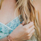 Druzy Crystal Wire Wrapped Stacking Ring Finger Rings La Vie Bien Druzy Crystal Wire Wrapped Stacking Ring