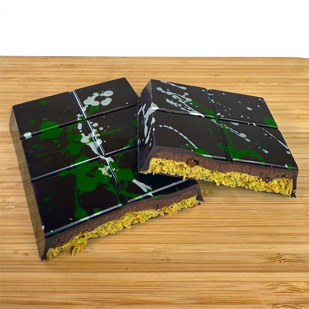 Dubai Done Better - Pistachio Bittersweet Chocolate Ganache Bar Dubai Done Better Bars La Vie Bien Dubai Done Better - Pistachio Bittersweet Chocolate Ganache Bar