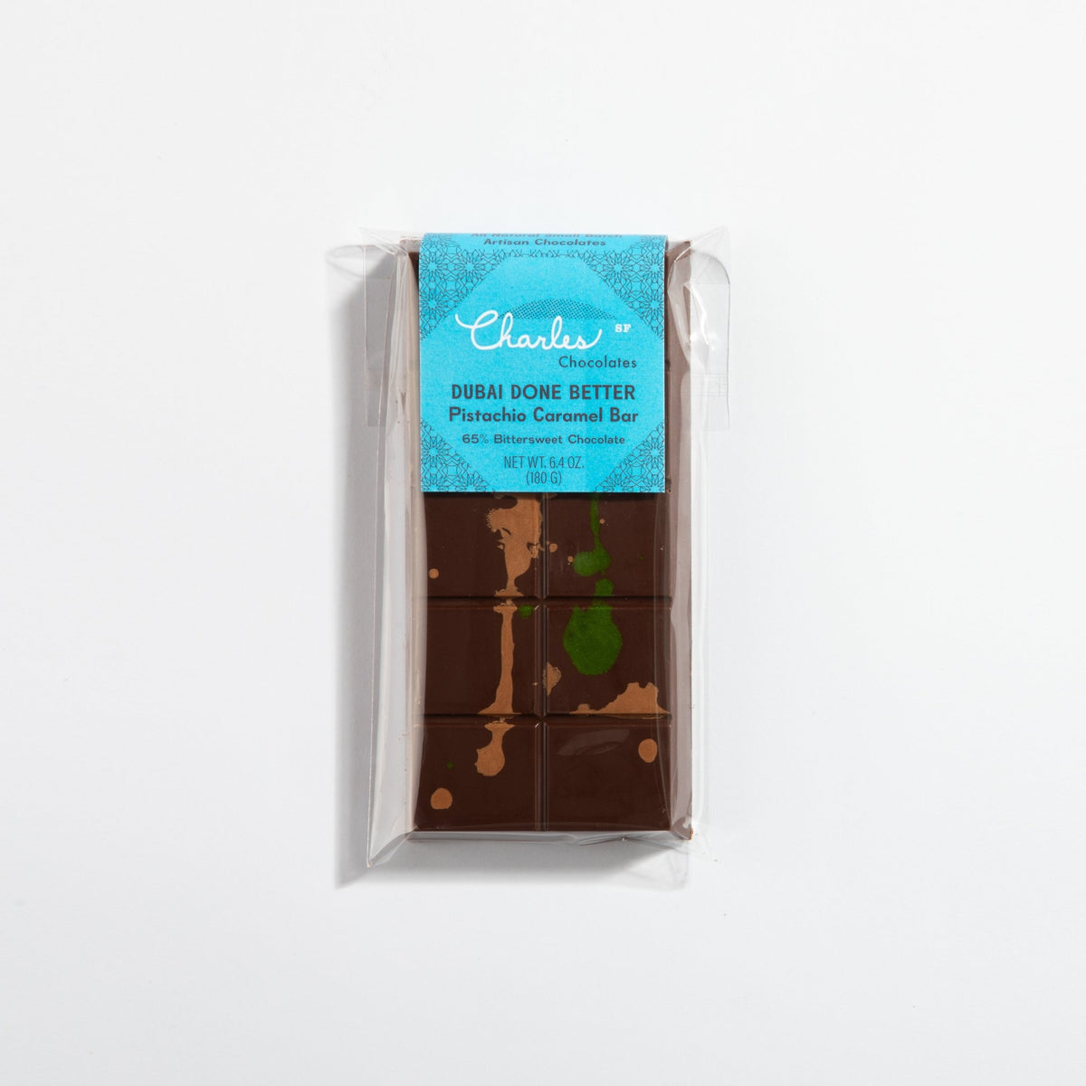 Dubai Done Better - Pistachio Milk Chocolate Caramel Bar Dubai Done Better Bars La Vie Bien Dubai Done Better - Pistachio Milk Chocolate Caramel Bar