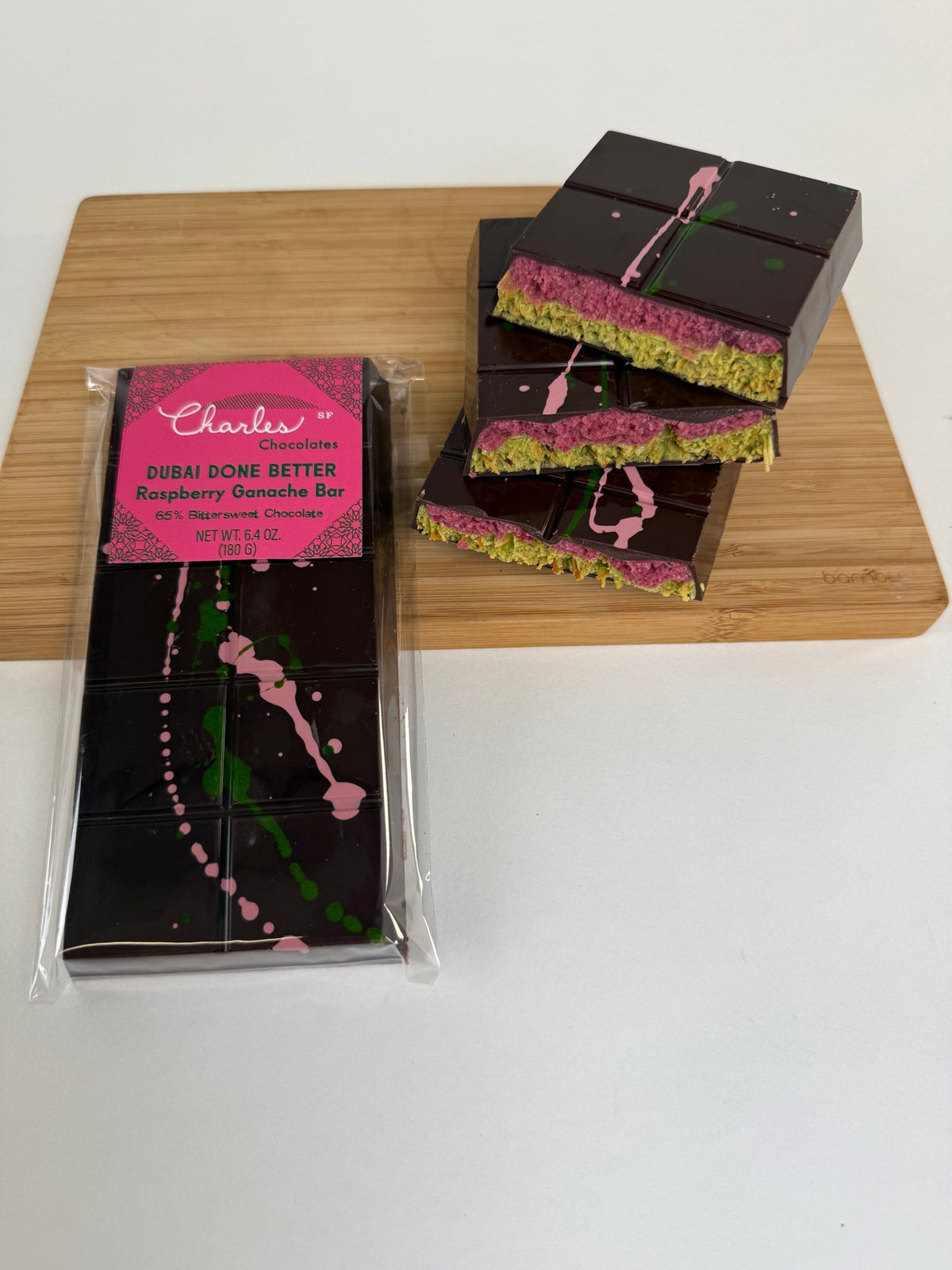 Dubai Done Better - Raspberry Ganache Bar La Vie Bien Dubai Done Better - Raspberry Ganache Bar