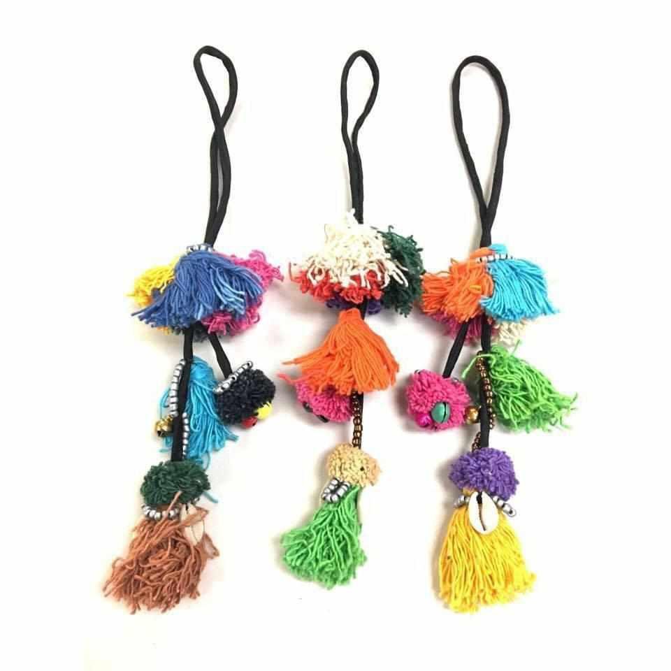 Dulce Multicolor Boho Tassel Zipper Pull | Handmade in Thailand Zipper Pulls La Vie Bien Dulce Multicolor Boho Tassel Zipper Pull | Handmade in Thailand