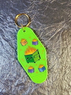 Dumpster Fire Motel Keychain by Hoosier Handkerchief Company