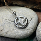 Dundalk Irish Saint Brigid's Cross Necklace in Sterling Silver Pendant La Vie Bien Dundalk Irish Saint Brigid's Cross Necklace in Sterling Silver