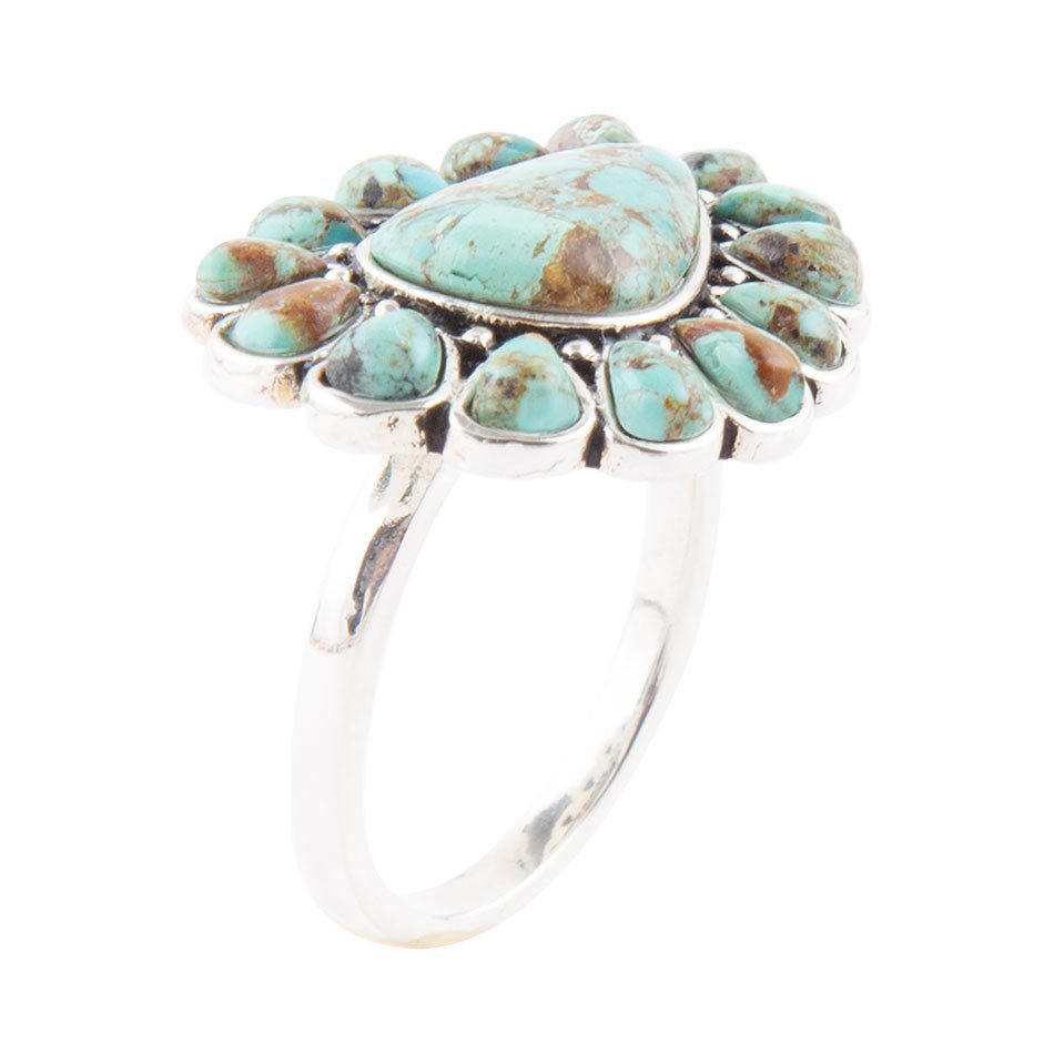 Durango Turquoise Multi-Stone Ring Rings La Vie Bien Durango Turquoise Multi-Stone Ring