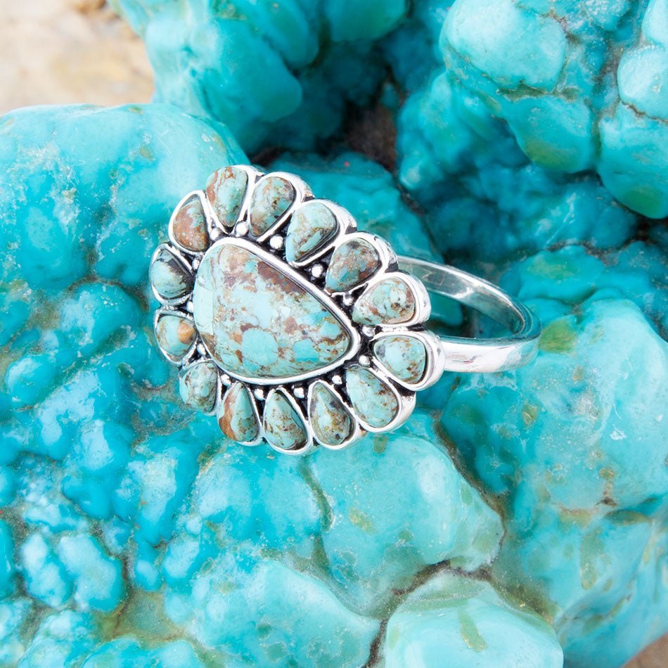 Durango Turquoise Multi-Stone Ring Rings La Vie Bien Durango Turquoise Multi-Stone Ring