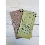 Dusty Rose Muted Color Bandana | Boho Hair Scarf Headband by The Bullish Store