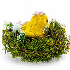 Nestled Chick Amidst Colorful Treasures Tabletop Figurine 3.3 Inches Tall