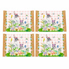Set of 4 Bunny and Easter Eggs Fabric Placemats