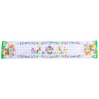 Fabric Easter Table Runner Featuring Playful Bunnies and Pastel Eggs 73 Inches Long