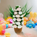 Pastel Spring Egg Arrangement Centerpiece Vase 14.8 Inches Tall