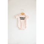 Early Bird Organic Cotton Baby Bodysuit by Polished Prints