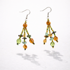 Luzy Seed Bead Dangly Earrings - Guatemala