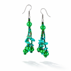 Luzy Seed Bead Dangly Earrings - Guatemala