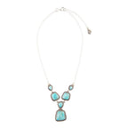 Earth and Sky Blue Turquoise Sterling Silver Necklace by Barse Jewelry