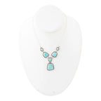 Earth and Sky Blue Turquoise Sterling Silver Necklace by Barse Jewelry