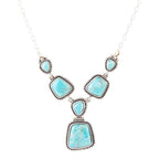 Earth and Sky Blue Turquoise Sterling Silver Necklace by Barse Jewelry