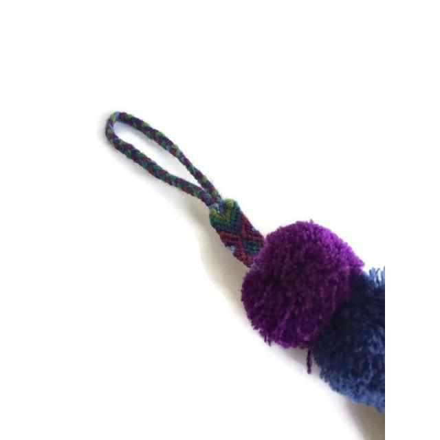 Earth Tone Friendship Tassel Zipper Pull with Pom Poms | Handmade in Mexico Zipper Pulls La Vie Bien Earth Tone Friendship Tassel Zipper Pull with Pom Poms | Handmade in Mexico