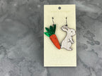 Easter Bunny & Carrot Dangle Earrings