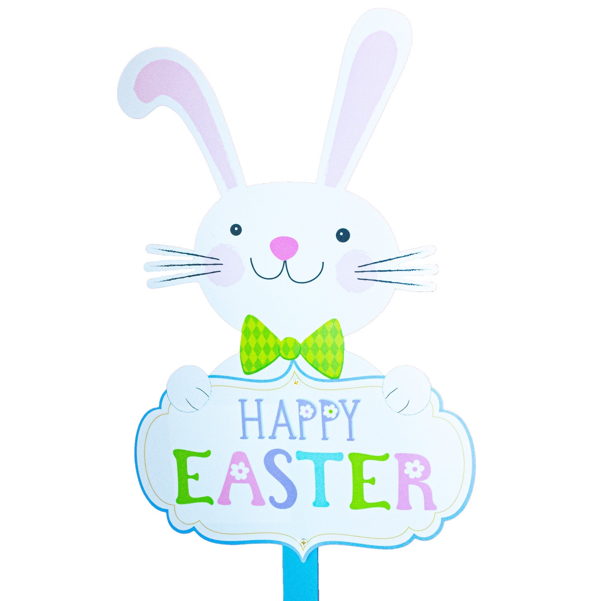 Easter Bunny Yard Sign Happy Easter Outdoor Lawn Decor with Stake Spring Garden Decoration 23.6 Inches Tall Easter > Outdoor La Vie Bien Easter Bunny Yard Sign Happy Easter Outdoor Lawn Decor with Stake Spring Garden Decoration 23.6 Inches Tall