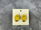 Easter Chick Earrings - Wood Earrings