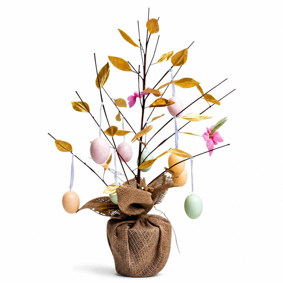 Easter Egg Branch Tree Centerpiece Tabletop Decoration with Butterflies 24 Inches Tall Easter > Figurines La Vie Bien Easter Egg Branch Tree Centerpiece Tabletop Decoration with Butterflies 24 Inches Tall