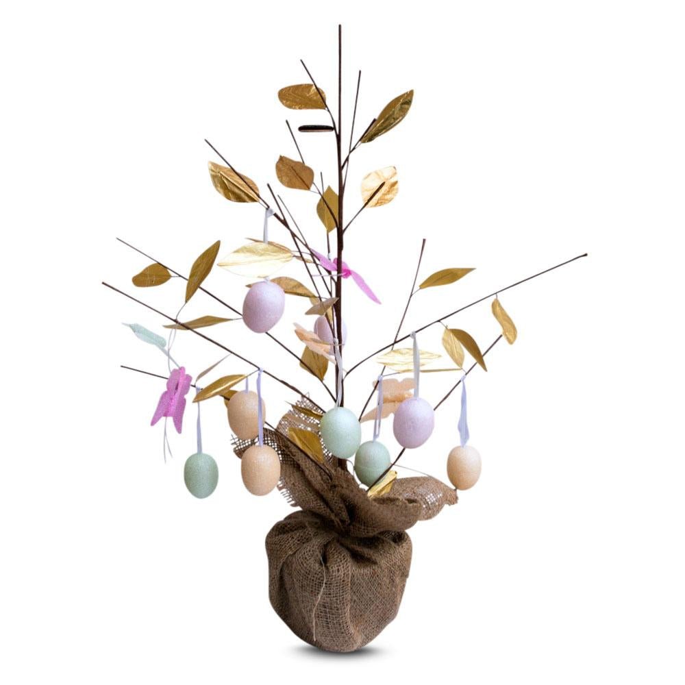 Easter Egg Branch Tree Centerpiece Tabletop Decoration with Butterflies 24 Inches Tall Easter > Figurines La Vie Bien Easter Egg Branch Tree Centerpiece Tabletop Decoration with Butterflies 24 Inches Tall