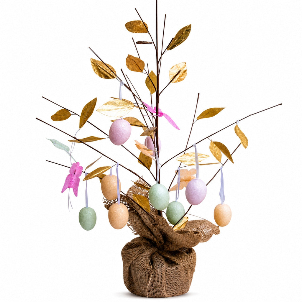 Easter Egg Branch Tree Centerpiece Tabletop Decoration with Butterflies 24 Inches Tall Easter > Figurines La Vie Bien Easter Egg Branch Tree Centerpiece Tabletop Decoration with Butterflies 24 Inches Tall