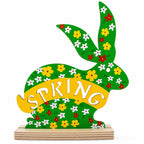 Easter Rabbit Bunny Shape Spring Cutout 7.6 Inches Easter > Figurines > Bunnies La Vie Bien Easter Rabbit Bunny Shape Spring Cutout 7.6 Inches