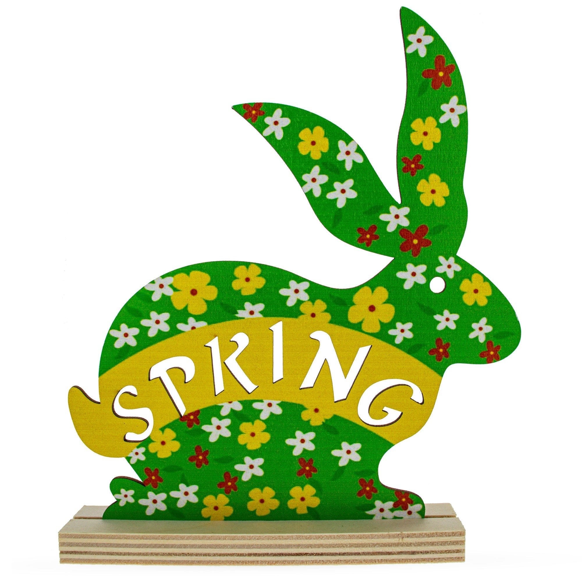 Easter Rabbit Bunny Shape Spring Cutout 7.6 Inches Easter > Figurines > Bunnies La Vie Bien Easter Rabbit Bunny Shape Spring Cutout 7.6 Inches